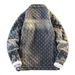 American Retro Washed Vintage Jacquard High Street Denim For Men Spring Autumn Loose Casual Jacket Top_mkmklike.com