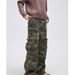 Men's Clothing Spring And Autumn Styles, Trendy Brands, Loose Casual Wide Leg Sports, High Street Straight Pleated Denim Trousers_mkmklike.com