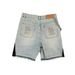 Men's Clothing Printed Denim Shorts Men's High Street Design Straight Shorts Loose Versatile Mid Length Pants Trend_mkmklike.com