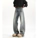 Men's High Street Handsome Loose Casual Versatile Wide Leg Straight Pants_mkmklike.com