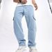 Men's Printed Jeans Straight Leg Pants Stretch Comfortable Cotton Denim Trousers For Casual Daily Wear_mkmklike.com