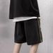 Men's Clothing Ribbon Stitching Denim Shorts Thin Fashion Loose High Street Retro Casual Five Point Pants_mkmklike.com