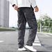 European And American Workwear Autumn Winter Jeans For Men Loose Fit Multi-Pocket Casual Long Pants Trendy Fashion_mkmklike.com