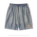 Men's Clothing Denim shorts men summer ins trendy brand washed old straight breeches Japanese retro workwear shorts thin_mkmklike.com