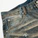 "Men's Distressed Denim Jeans - Punk Style Loose Fit Washed Blue Denim Trousers For Streetwear & Grunge Fashion"_mkmklike.com