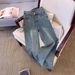 Glitter Rhinestone Wide-Leg Jeans For Women - Sparkly Blue Distressed Denim Palazzo Pants (XS-XXL)_mkmklike.com