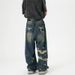 Ripped Distressed Boyfriend Jeans – Summer Streetwear Relaxed Fit Denim Pants For Men & Women_mkmklike.com
