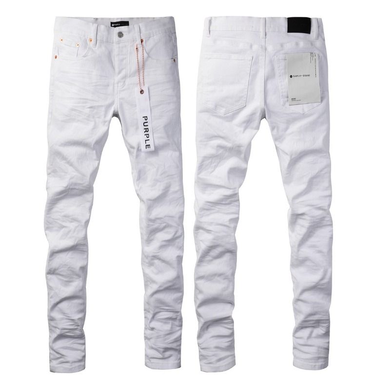 White Handmade Crease Whisker Flared Jeans, Unisex Minimal Stacked Pants, Breathable Fabric, Ideal For Hot Summer Outings_mkmklike.com