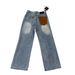 Men's Clothing Light Blue Patchwork Denim Jeans, Casual High Street Style, Cool And Comfortable Men's Casual Pants._mkmklike.com