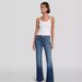 Stretchy Mid Rise Flare Jeans For Women – Comfortable Cotton Blend Denim Pants With Classic Flare Leg & Versatile Style_mkmklike.com