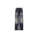 Men's Heavyweight Distressed Jeans – Relaxed Fit Vintage Denim Pants With Cat Whisker Wash (Blue Black)_mkmklike.com