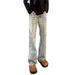 Men's Straight Leg Jeans – American Vintage Washed Blue Denim, Whiskering & Bamboo Pattern, High-Street Unisex Fit (S-XXXL)_mkmklike.com