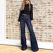 Women's Clothing Retro High-Waisted Women's Flared Jeans Slimming Elegant Trousers For Formal And Casual Wear Spring Summer Style_mkmklike.com
