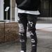 Men's Clothing high quality men's worn out stretch jeans skinny jeans men's jeans_mkmklike.com