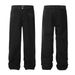 American Style Jeans Men New Black Straight Tube Cleanfit Loose Wide Leg Pants For Children_mkmklike.com