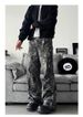 Men's Retro Camouflage Tree Branch Pattern Jeans Loose Straight Leg Cargo Pants Versatile Style For Spring And Autumn_mkmklike.com