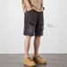 Men's Black Ripped Denim Shorts Summer Trendy High Street Casual Loose Fit Plus Size Thin American Style_mkmklike.com