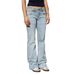 Women's Clothing New Elastic Slim Fit Flared Pants Women's Jeans_mkmklike.com