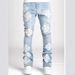 "Men's Slim Fit Stretch Denim Jeans - Classic Straight Leg, Mid Rise, Comfortable & Stylish For Casual Wear (Multiple Sizes 28-40)"_mkmklike.com