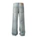 Paint Splatter Ink Jeans Men's Punk Trendy Brand Niche Design Loose Washed Wide-Leg Straight Long Pants_mkmklike.com