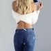 Women's Clothing Comfortable Mid-Rise Yoga Jeans – High Elasticity Stretch Denim Pants For Women, Hip Lifting & Slim Fit_mkmklike.com