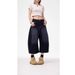 American Street Style Embroidered High-Waisted Slimming Loose Wide-Leg Jeans Unisex Scimitar Cropped Pants_mkmklike.com