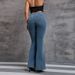 Ultra-Stretchy High Waist Flare Jeans For Women - Butt-Lifting Bootcut Denim Pants In 15 Colors (Mid Blue/Black/Olive Green & More)_mkmklike.com