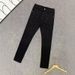 Men's Slim Fit Jeans With Rhinestone Details - Black Stretch Denim Pants For Streetwear & Casual Wear (Ankle Length)_mkmklike.com
