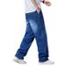 Men's Plus Size Relaxed Fit Straight Leg Jeans - High Waist Stretchy Comfort For Big & Tall Gentlemen (XL-8XL, Multiple Colors)_mkmklike.com