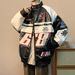 American Style Jacket For Men, Spring Autumn Streetwear, Pilot Motorcycle Jacket, Hip Hop Trendy Brand, Loose Fit, Plus_mkmklike.com