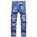 In Stock Foreign Trade High Slim Fit Youth Men's Personality Pearl Embroidery Street Fashion Denim Skinny Pants_mkmklike.com