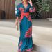 Women's Clothing new Bohemian style fashion print long sleeved dress for women_mkmklike.com