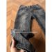 Men's Blue Lightning Wash Jeans – Slim Fit Bootcut Denim Pants (Black/Blue, Sizes S-3XL)_mkmklike.com