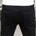 Men's Pure Black Skinny Ripped Jeans Versatile Energetic Distressed Denim For Spring Autumn Teenagers_mkmklike.com