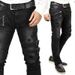 Pulse Cross-Border Exclusive Europe And America New Style Motorcycle Personality Trendy Stretch Skinny Jeans For_mkmklike.com