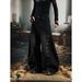 Wash Distressed Jeans With Metal Ring Embellishments – Unisex Gothic Wide-Leg Pants (Vintage Industrial Aesthetic, Cropped Flare, Non-Stretch Cotton)_mkmklike.com