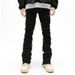 Men's Distressed Denim Jeans With Frayed Hem & Zip Details | Straight Leg Hip Hop Style | Cotton Comfort For Streetwear Fashion_mkmklike.com