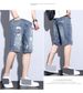 Men's Clothing Old Retro Washed High Street Ripped Denim Shorts Men's Summer Thin Loose American Shorts Men's Large Size_mkmklike.com