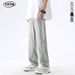 Men's Stretch Jeans Wear Archer0603 American Style Washed Distressed Yellow Mud Dyed High Street Straight Leg Pants Summer Trendy_mkmklike.com