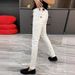 Men's Clothing Trendy Men's Ripped Cropped Jeans Slim Fit Casual Style Perfect For Fall For Formal & Casual_mkmklike.com