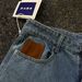 Men's American Style Jeans Suede Patchwork Loose Straight Leg Casual Pants for Cross Border Foreign Trade_mkmklike.com
