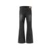 Distressed Black-Grey Bootcut Jeans – Vintage Washed Denim Pants With Subtle Flare & Classic Straight Fit (Men's High Street Retro Trousers)_mkmklike.com