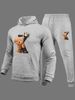 Men's Clothes 2024 New Large Size Hoodie And Fleece Thick Loose Hoodie K Bear Men's Tracksuit Hoodie_mkmklike.com