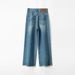 Blue Tencel Non-elastic Frayed Hem Ripped Straight-leg Pants 2025 Summer Fashion High-waisted Petite Cropped Jeans For_mkmklike.com