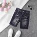 Children's Ripped High Street Casual Loose Shorts Summer Fashion Trendy Korean Style European American Style Denim Shorts_mkmklike.com