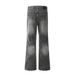 Heavy-duty Washed Vintage American Straight-leg Jeans Men's High Street Punk Loose Dad Pants_mkmklike.com