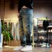 Men's Clothing Designer Heavy Duty Retro Embroidery Trendy Washed Jeans Men's Loose Straight Casual Long Trousers Men_mkmklike.com