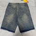 Men's Rhinestone Embellished Denim Shorts – Premium Quality With Stylish Sparkle For Trendsetting Looks_mkmklike.com
