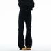 Men's Black Cleanfit Denim Pants – Slim Straight Leg With Adjustable Belt Loops & Vintage Wash For Streetwear Style_mkmklike.com