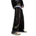 2025 Spring And Autumn New Jeans Men's Straight Vertical Trendy Brand Ruffian Handsome Casual Loose American Retro Washed Trousers_mkmklike.com
